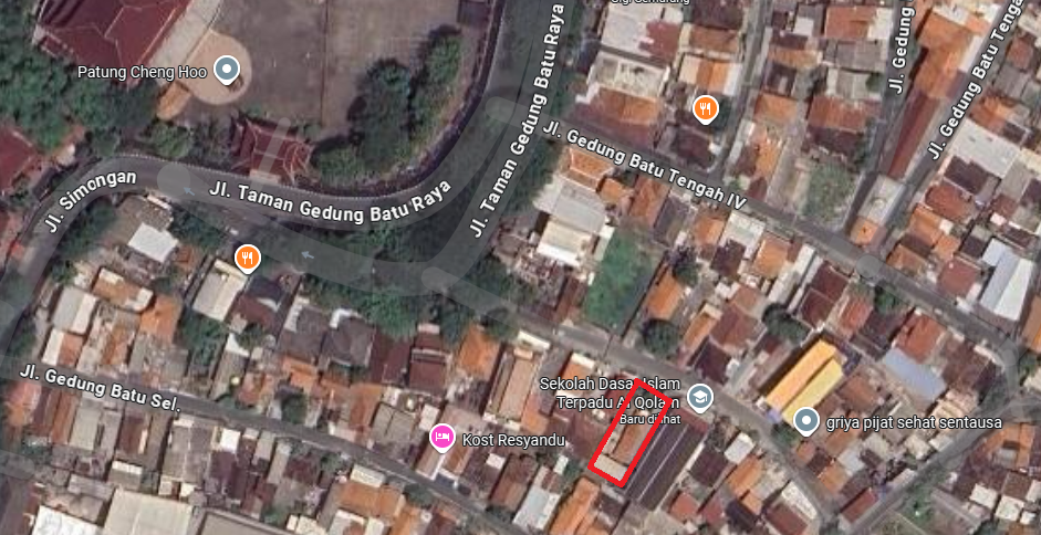 Peta Denah Lokasi Wakaf